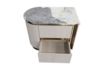 Adele Marble Top Nightstand