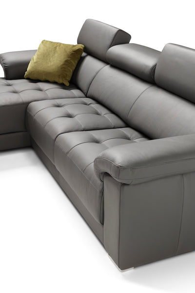 Nando Leather Sectional
