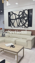 Nando Leather Sectional