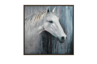 White Horse Wall painting Hoya Casa Hoyacasa.ca couch sofa bed 4 seater sectional table kitchen table love seat sofa bed matress Toronto Canada manufactures home decoration frames indoor Ottoman sale