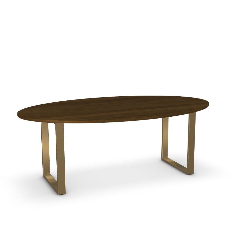 Charlotte Oval Dining Table - Walnut veneer