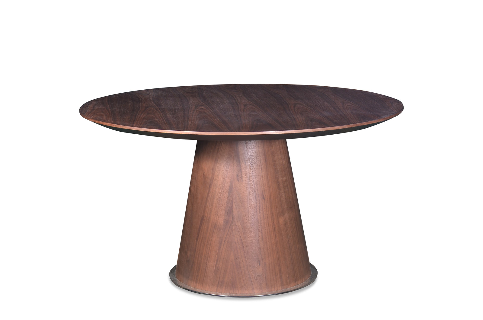 Kennedy Round Table (Walnut Finish)