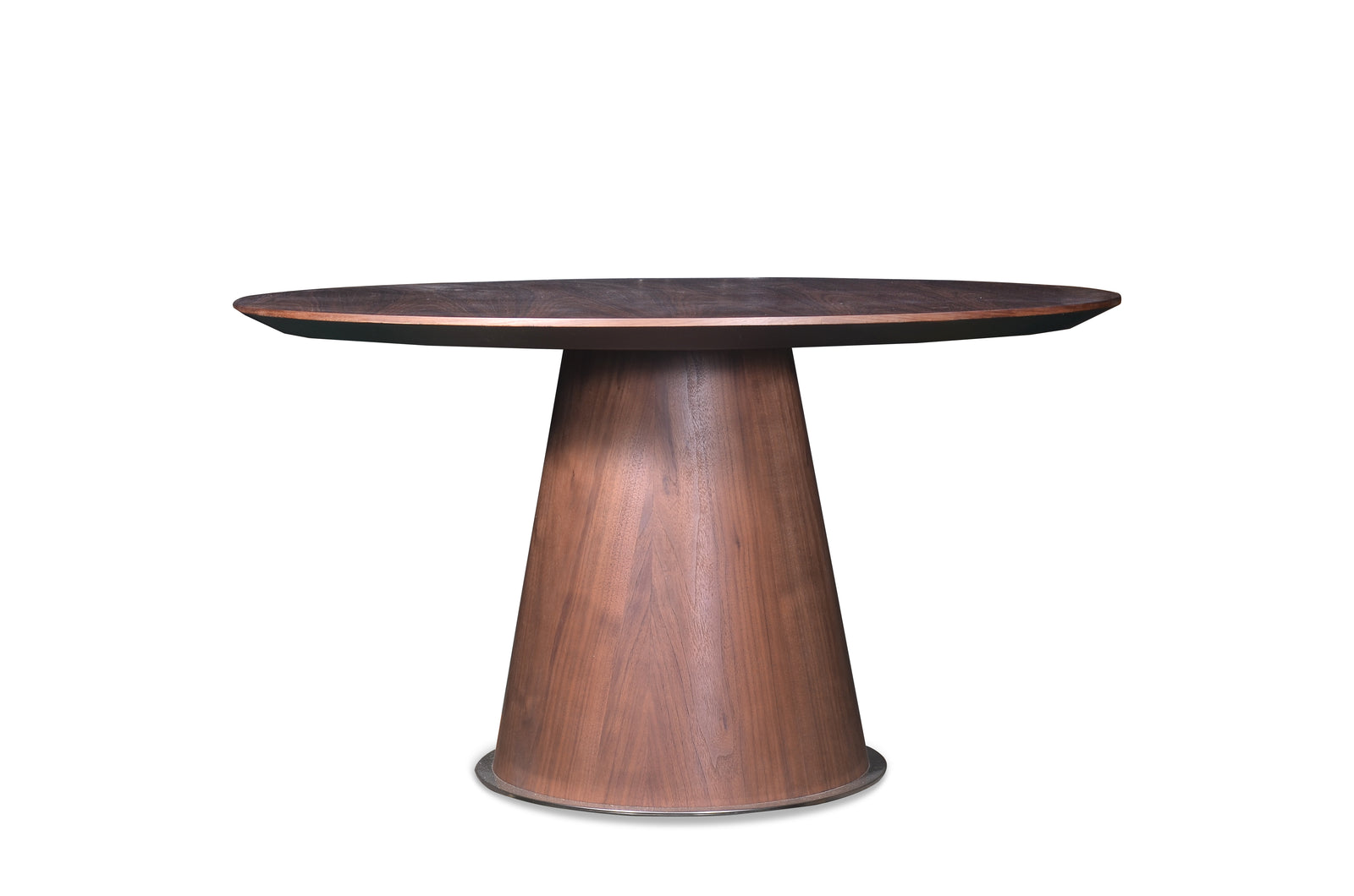 Kennedy Round Table (Walnut Finish)
