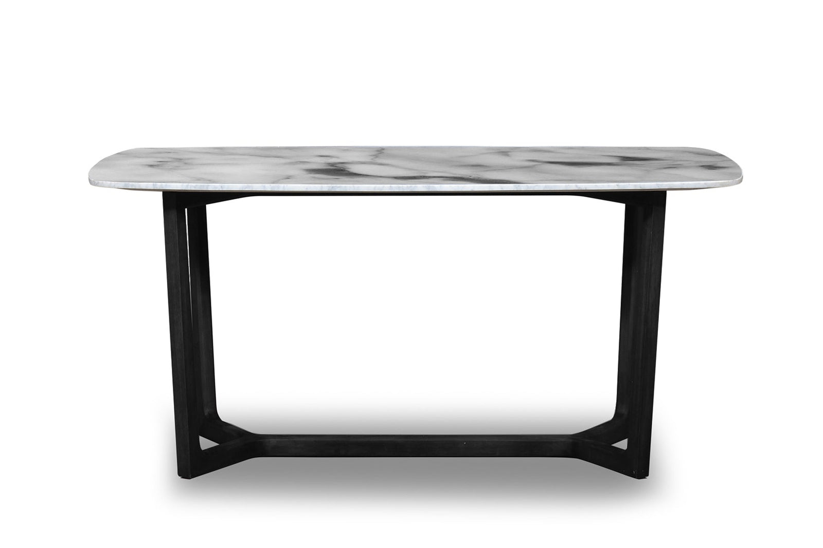 Table base with marble top on a white background