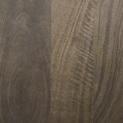 Modern dark wood sideboard with geometric design 