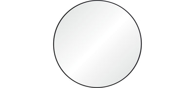 Round Wall Mirror - Matte Black Finish
