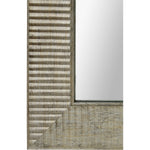 close up of a  rectangular floor mirror