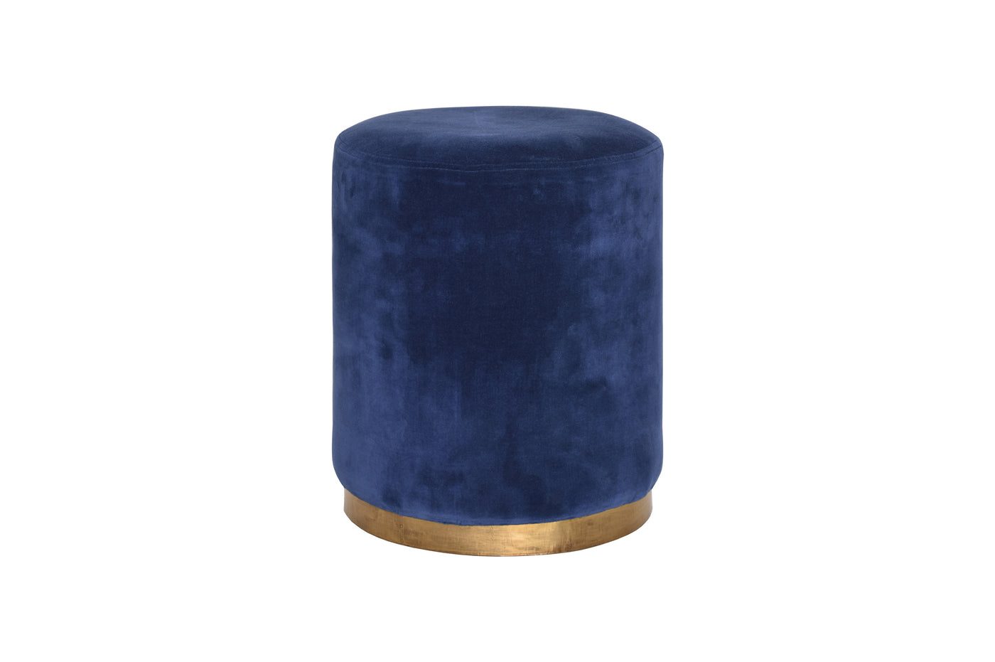 Templar Blue Ottoman with Brass Base Hoya Casa Hoyacasa.ca couch sofa bed 4 seater sectional table kitchen table love seat sofa bed matress Toronto Canada manufactures home decoration frames indoor Ottoman sale